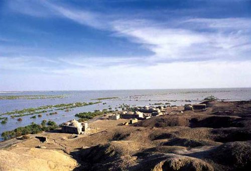 Hamun-e Jaz Murian Lake in Kahnooj