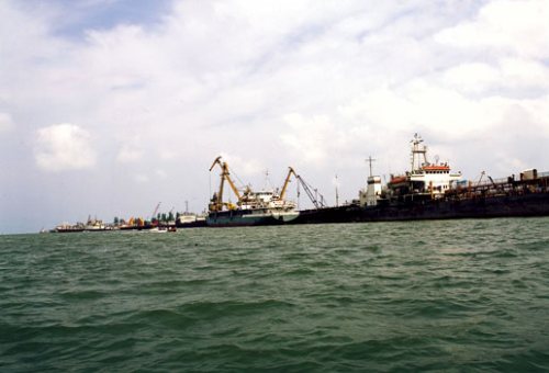 Caspian Sea in Bandar Anzali