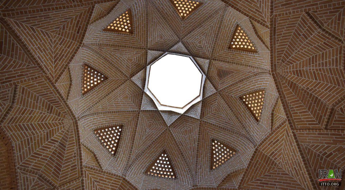 A dome of the Shah Abbassi caravanserai - Maybod