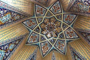 Hamedan - Inside the tomb of Baba Taher Hamedani