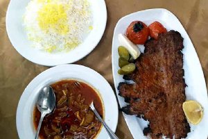 Khoresh Khalal and Dandeh Kebab- Kermanshah Traditional Food