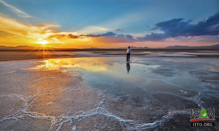 Namak Lake (Salt Lake) near Qom