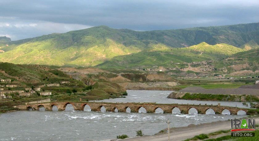 Pol-e Khoda Afarin,Khodaafarin Bridges,پل خدا آفرین,رود ارس,رودخانه ارس,آذربایجان,azarbaijan,azerbaijan