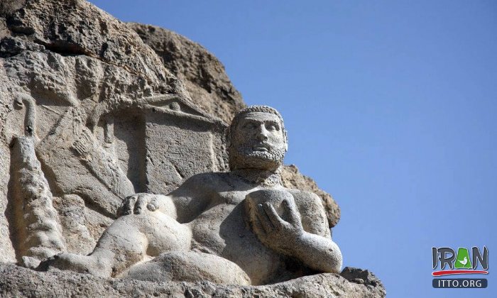 Statue of Hercules in Behistun - Kermanshah Province