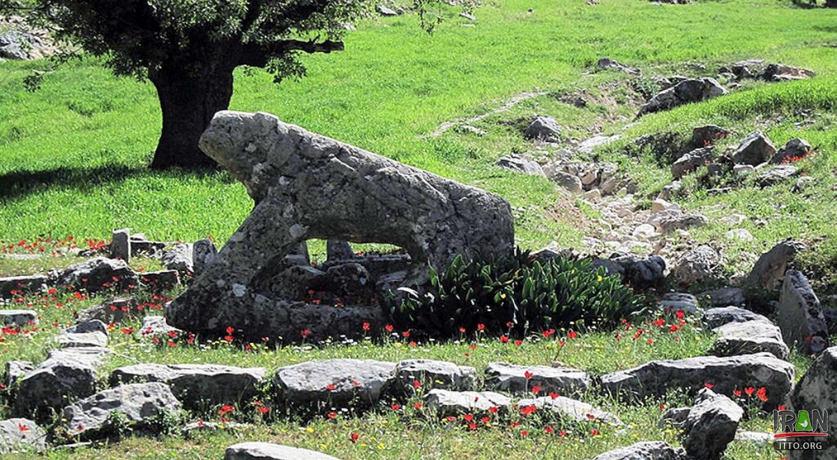 The Stone Lion in Shiman Village - near Izeh