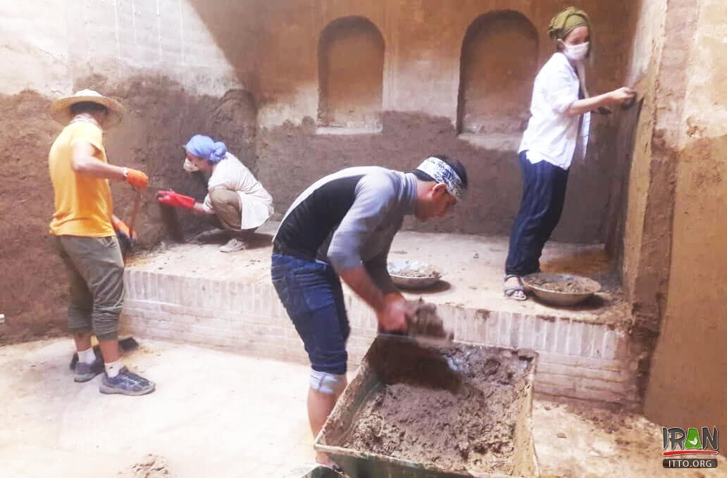 آسیاب آبی میرزا نصرالله,یزد,مهریز, داوطلبان یونسکو,مرمت آثار باستانی