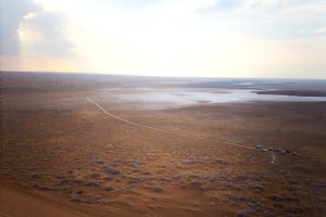 Aran va bidgol desert scenery