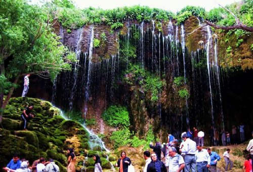 Asiab Kharabeh Waterfall in Jolfa