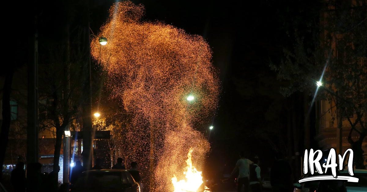 PHOTO Chaharshanbe Soori Ancient Persian Festival of fire Iran