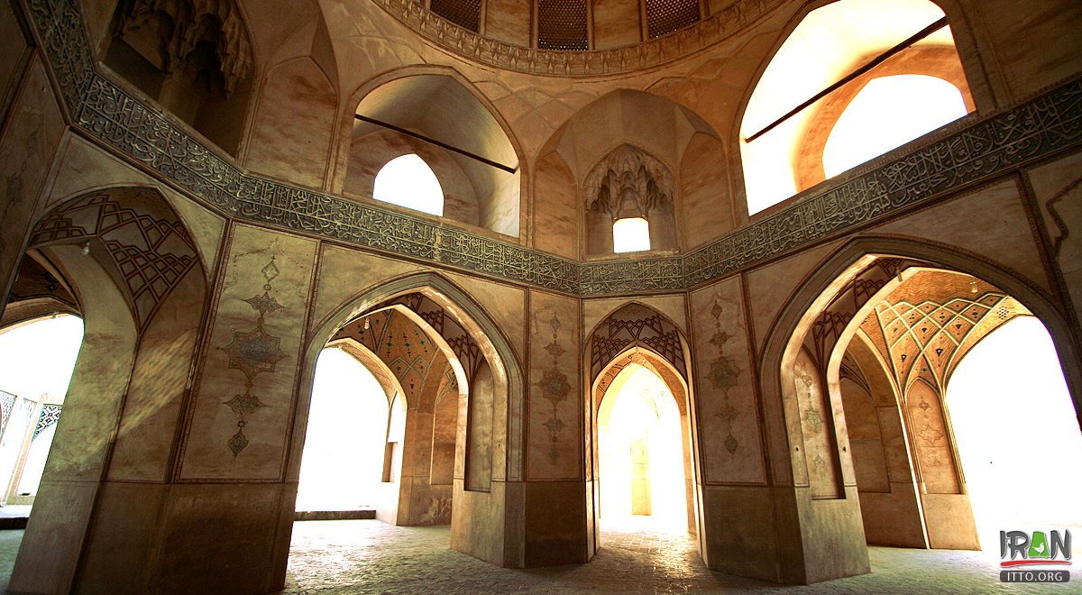 Inside of Agha Agha Bozorg Mosque and School - Kashan