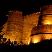 Night view of Falakol Aflaak Castle - Khoramabad