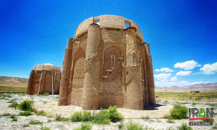 Seljuk era Kharaqan Towers near Qazvin