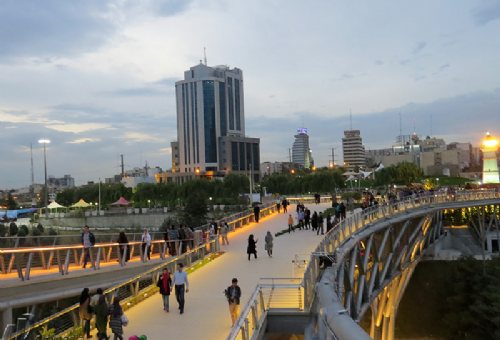 Tabiat Bridge in Tehran